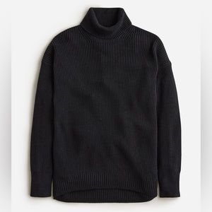 J. Crew Cotton-blend ribbed turtleneck sweater